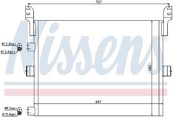KLİMA RADYATÖRÜ RENAULT TRUCKS KERAX (05-)MAGNUM (05-)PREMIUM (05-)VOLVO FE (06-)