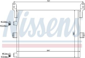 KLİMA RADYATÖRÜ RENAULT TRUCKS KERAX (05-)MAGNUM (05-)PREMIUM (05-)VOLVO FE (06-)