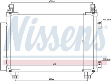 KLİMA RADYATÖRÜ TOYOTA YARIS (05-)1.0İ 1.3İ 1.33İ