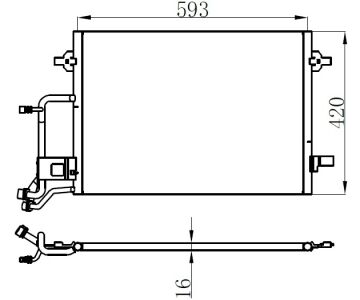 KLİMA RADYATÖRÜ VOLKWAGEN PASSAT 2.5 TDİ 96/A4/S4 1.9TDİ