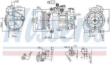 KLİMA KOMPRESÖR (PV6) AUDİ A4 A5 Q5 2.0 TDI 07-17