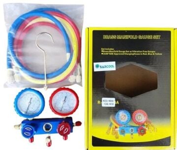 MANIFOLD SET (3 HORTUM 150CM - YÜKSEK/ALÇAK BASINÇ SAAT)