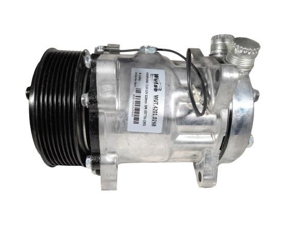 KLİMA KOMPRESÖR (PV8) UNV. 7L15 12V  ÜSTTEN ÇIKIŞ K.K 119MM