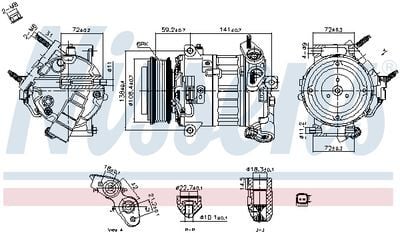 KLİMA KOMPRESÖR (PV6) FORD TRANSIT V363