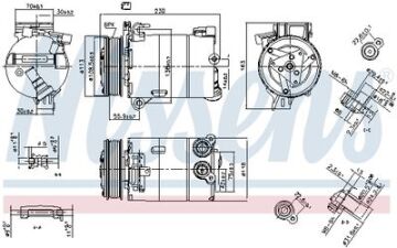 KLİMA KOMPRESÖR (PV6) VOLVO XC60 RANGE ROVER FREELANDER 3