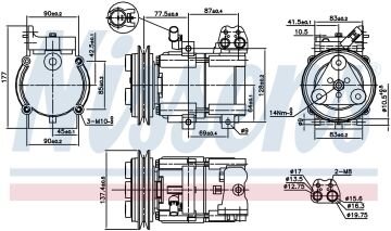 KLİMA KOMPRESÖR (A1) HYUNDAI STAREX H1 (97-)137MM