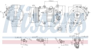 KLİMA KOMPRESÖR (PV6) TOYOTA RAV 4 2.0D 12-18 COROLLA