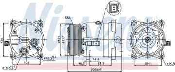 KLİMA KOMPRESÖR PEUGEOT 406 / CİTROEN C5