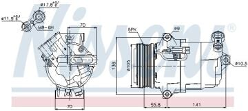 KLİMA KOMPRESÖR (PV5) OPEL ASTRA G (98-)ASTRA H (04-)