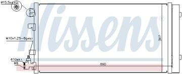 KLİMA RADYATÖRÜ RENAULT FLUENCE (08-)MEGANE III (08-)SCENIC III (08-)