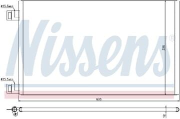 KLİMA RADYATÖRÜ RENAULT KANGOO II (08-) MERCEDES CITAN W 415 (12-)