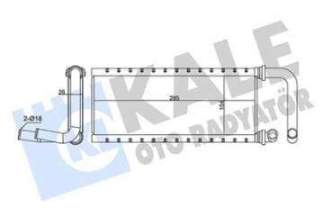 KALORİFER RADYATÖRÜ ISUZU NPR75 BORULU 26MM