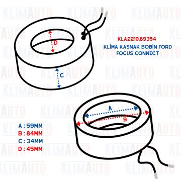 KLİMA KASNAK BOBİN FORD FOCUS CONNECT