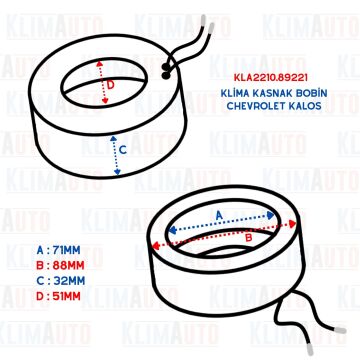 KLİMA KASNAK BOBİN CHEVROLET KALOS