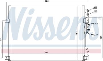 KLİMA RADYATÖRÜ JEEP COMMANDER (XK) (05-) GRAND CHEROKEE (05-)