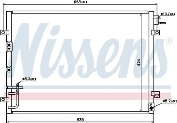KLİMA RADYATÖRÜ KİA SORENTO I (02-)