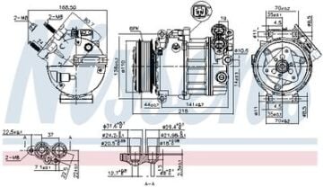 KLİMA KOMPRESÖR (PV6) FORD C-MAX (10-)FOCUS III (11-)MONDEO IV (07-)