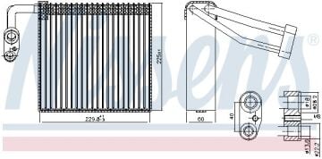EVAPORATÖR FORD FOCUS II (-11) C-MAX (-10) | VOLVO S40 / V50 / C30 / C70 (-12)