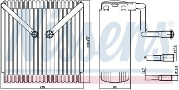 EVAPORATÖR FORD MONDEO 235-213-90MM