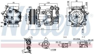 KLİMA KOMPRESÖR (PV6) PEUGEOT 208 1.6 HDİ / CITROEN DS3 (13-19)