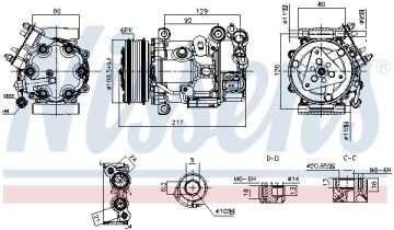 KLİMA KOMPRESÖR (PV6) PEUGEOT 208 1.6 HDİ / CITROEN DS3 (13-19)