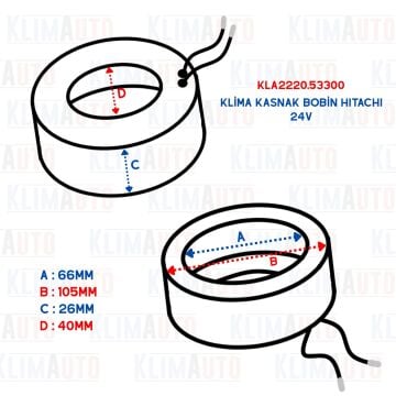 KLİMA KASNAK BOBİN HITACHI 24V