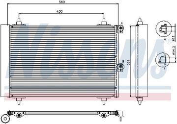 KLİMA RADYATÖRÜ PEUGEOT PARTNER (96-)CİTROEN BERLİNGO (96-)XSARA PİCAS