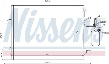 KLİMA RADYATÖRÜ VOLVO S60 (10-)S80 II (06-)XC60 (08-)