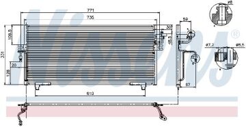 KLİMA RADYATÖRÜ NİSSAN PRİMERA (96-)