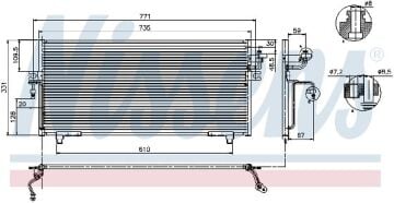 KLİMA RADYATÖRÜ NİSSAN PRİMERA (96-)