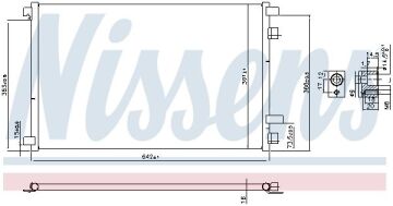 KLİMA RADYATÖRÜ RENAULT MEGANE II (02-)SCENIC II (03-)