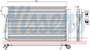 KLİMA RADYATÖRÜ BMW 5 E60-E61 5.20D (03-) 7 E65-E66-E67-E68 (01-)
