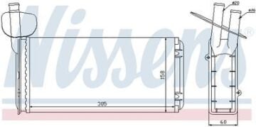 KALORİFER RADYATÖRÜ VW TRANSPORTER T4 96-03