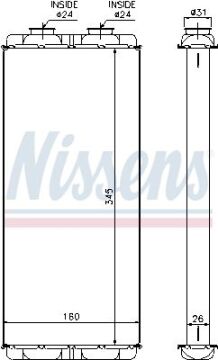 KALORİFER RADYATÖRÜ MERCEDES  ATEGO