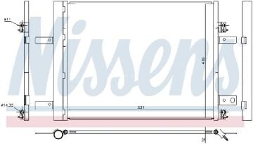 KLİMA RADYATÖRÜ PEUGEOT 3008 (16-)308 (13-)508 (18-)CİTROEN C4 PİCASSO