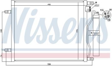 KLİMA RADYATÖRÜ NİSSAN MİCRA 1.5 DCİ 02- NOTE 1.5DCİ 06-