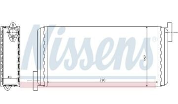 KALORİFER RADYATÖRÜ MERCEDES-BENZ 190 (W201)