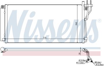 KLİMA RADYATÖRÜ HYUNDAI SONATA V (05-)KİA OPTIMA II  (06-)