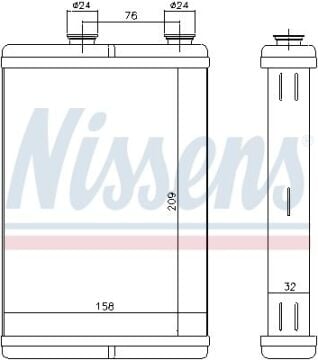 KALORİFER RADYATÖRÜ FİAT DOBLO 1.3 MJT 2003-2007