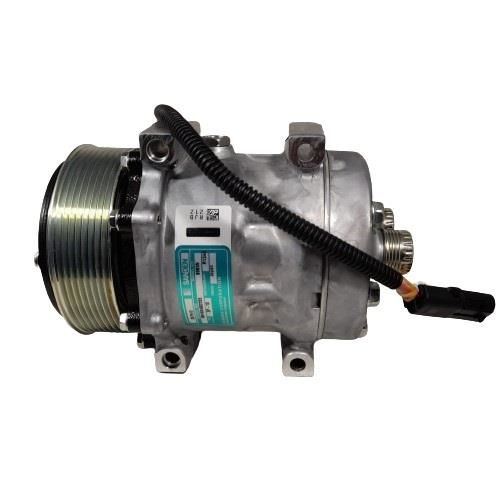 KLİMA KOMPRESÖR (PV8) UNV. 7H13 12V ARKADAN ÇIKIŞ K.K