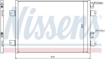 KLİMA RADYATÖRÜ DACIA LOGAN I (04-) SANDERO I (08-) RENAULT MEGANE I (
