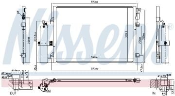 KLİMA RADYATÖRÜ DACIA LOGAN I (04-) SANDERO I (08-) RENAULT CLIO SYMBO
