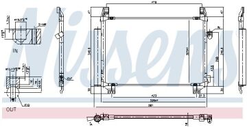 KLİMA RADYATÖRÜ TOYOTA YARIS 1.4 D4D(10-)