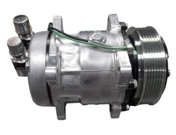 KLİMA KOMPRESÖR (PV6) 5H11 12V ÜSTEN ÇIKIŞ İ.K (NEWHOLLAND BOBCAT)