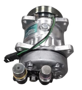 KLİMA KOMPRESÖR (PV6) 5H11 12V ÜSTEN ÇIKIŞ İ.K (NEWHOLLAND BOBCAT)