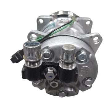 KLİMA KOMPRESÖR (PV6) 5H11 12V ÜSTEN ÇIKIŞ İ.K (NEWHOLLAND BOBCAT)