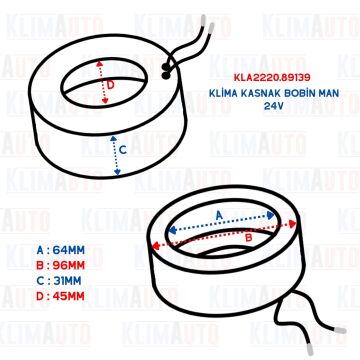 KLİMA KASNAK BOBİN MAN 24V