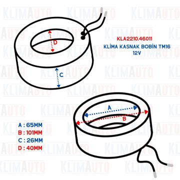 KLİMA KASNAK BOBİN TM16 12V