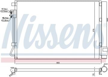 KLİMA RADYATÖRÜ (ACCENT BLUE/ RIO G4FA- G4LC- G4FD- G4LA (1,4-1,6 BENZINLI) 2011-