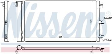 KLİMA RADYATÖRÜ FİAT PANDA 1.1/ 1.2 / 1.3/ 1.4 (03-)